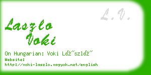 laszlo voki business card